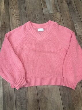 Women’s Old Navy Pink Long Sleeve Sweater